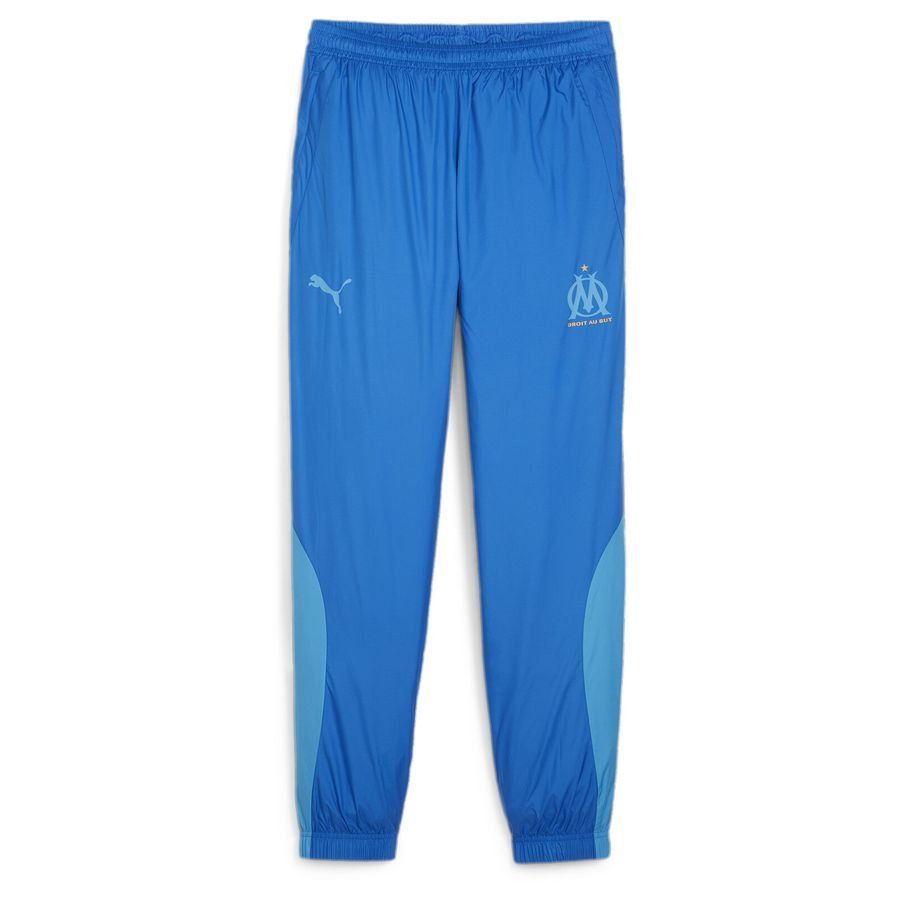 Marseille Training Trousers Pre Match Woven - Team Royal Blue/Bleu Azur - Men's-SoccerKits Hub | Buy Soccer Jerseys Online